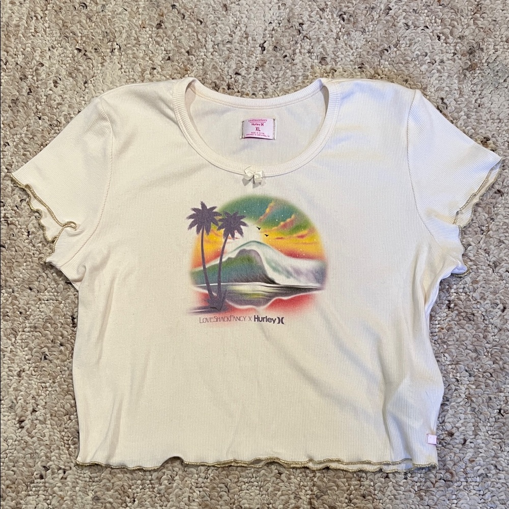 LoveShackFancy x Hurley Babydoll T Shirt